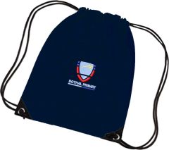 Navy PE Bag - Embroidered with Bothal Primary School logo